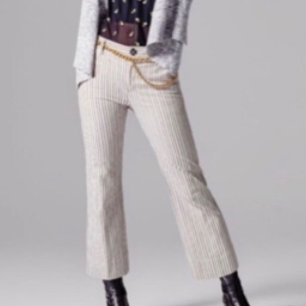 Cabo Tick Tock Stripe Crop Pants 10